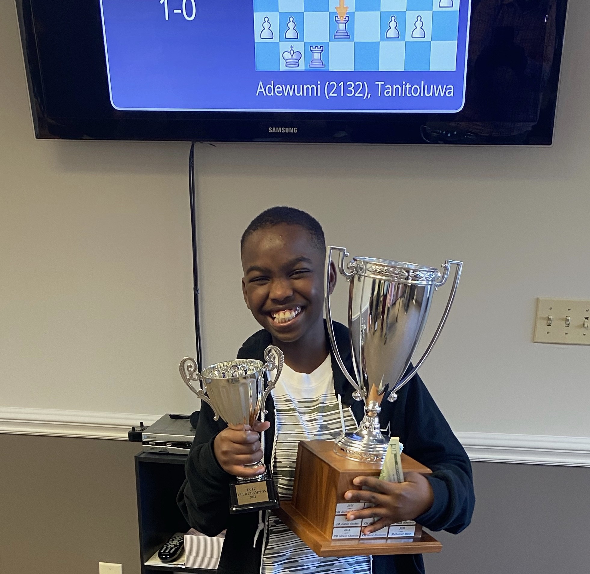 Meet America's newest chess master, 10-year-old Tanitoluwa Adewumi